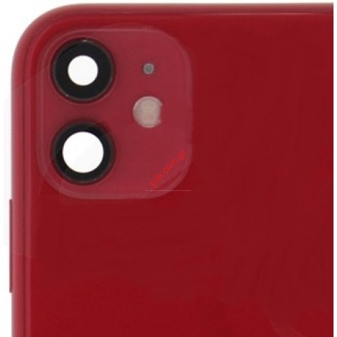 Γνήσιο πίσω καπάκι Apple iPhone 11 A2221 (PULLED) Red 6.1inch middle back battery cover frame some parts σε κόκκινο χρώμα W/BATTERY