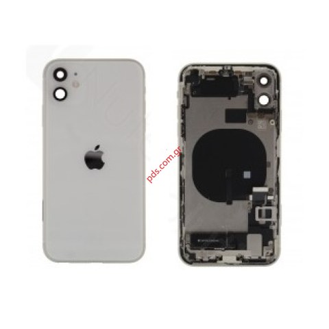 Γνήσιο πίσω καπάκι Apple iPhone 11 A2221 (PULLED) White 6.1inch middle back battery cover frame some parts σε λευκό χρώμα NO BATTERY Γνήσιο πίσω καπάκι Apple iPhone 11 A2221 (PULLED) White 6.1inch middle back battery cover frame some parts σε λευκό χρώμα NO BATTERY