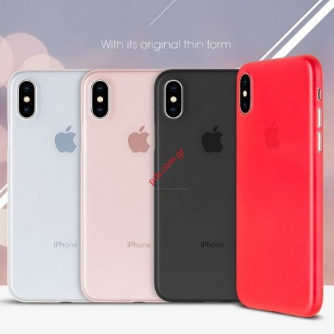 Θήκη ημιδιάφανη TPU iPhone 11 Red Mercury Goospery Ultra Skin σε κόκκινο χρώμα.