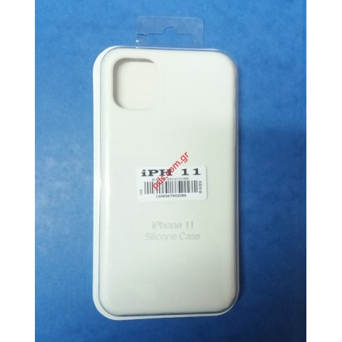 Θήκη σιλικόνης (COPY) iPhone 11 MWYV2FE/A TPU White σε λευκό χρώμα Θήκη σιλικόνης (COPY) iPhone 11 MWYV2FE/A TPU White σε λευκό χρώμα