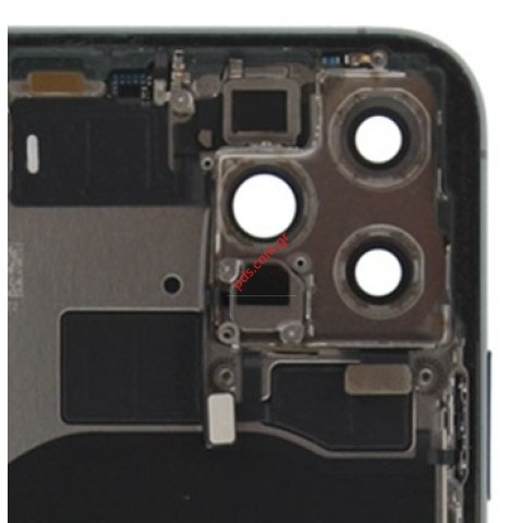 Γνήσιο πίσω καπάκι Apple iPhone 11 Pro A2215 (PULLED) Black 5.8 inch middle back battery cover some parts σε μαύρο χρώμα NO BATTERY
