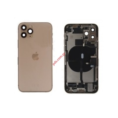 Γνήσιο πίσω καπάκι Apple iPhone 11 Pro A2215 (PULLED) Gold 5.8 inch middle back battery cover some parts σε χρυσό χρώμα NO BATTERY Γνήσιο πίσω καπάκι Apple iPhone 11 Pro A2215 (PULLED) Gold 5.8 inch middle back battery cover some parts σε χρυσό χρώμα NO BATTERY