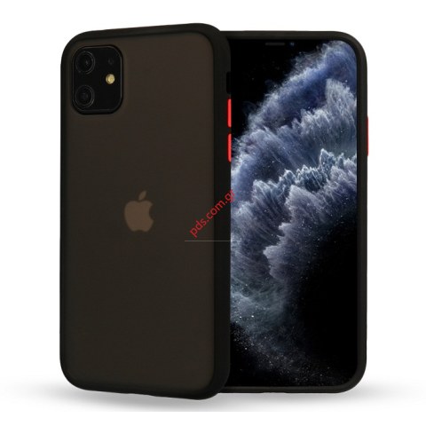 Θήκη TPU Vennus iPhone 11 Pro Black Back cover color σε μαύρο χρώμα Blister