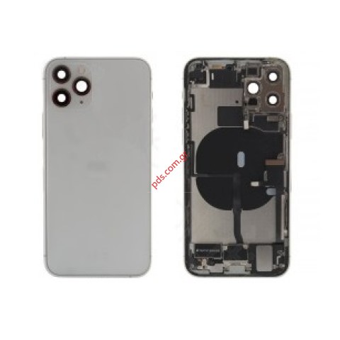 Γνήσιο πίσω καπάκι Apple iPhone 11 Pro MAX A2218 (PULLED) White 6.5 inch middle back battery cover some parts σε λευκό χρώμα NO BATTERY Γνήσιο πίσω καπάκι Apple iPhone 11 Pro MAX A2218 (PULLED) White 6.5 inch middle back battery cover some parts σε λευκό χρώμα NO BATTERY