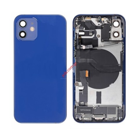 Γνήσιο πίσω καπάκι iPhone 12 (A2403) PULLED GRADE A Blue middle back battery cover frame including some parts σε μπλέ χρώμα NO BATTERY Γνήσιο πίσω καπάκι iPhone 12 (A2403) PULLED GRADE A Blue middle back battery cover frame including some parts σε μπλέ χρώμα NO BATTERY