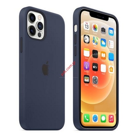 Θήκη σιλικόνης (OEM) iPhone 12, iPhone 12 PRO Blue σε μπλέ χρώμα Θήκη σιλικόνης (OEM) iPhone 12, iPhone 12 PRO Blue σε μπλέ χρώμα
