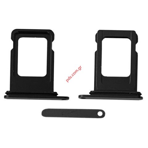 Θυρίδα κάρτας SIM iPhone 12 Black σε μαυρο χρώμα SIM TRAY + Card slot Bulk Θυρίδα κάρτας SIM iPhone 12 Black σε μαυρο χρώμα SIM TRAY + Card slot Bulk