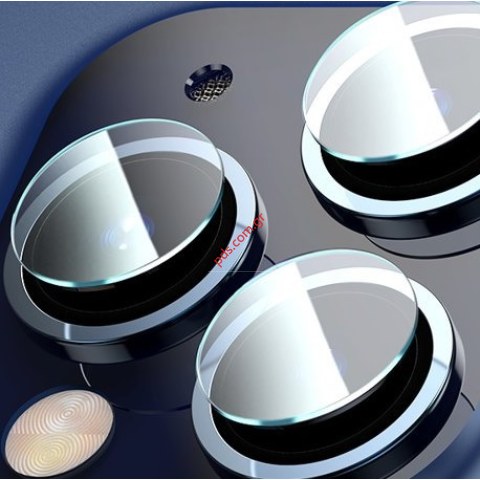 Tempered glass clear iPhone 12 Pro 2.5D 3mm Back camera Blister (3pcs) (1 len for each camera)