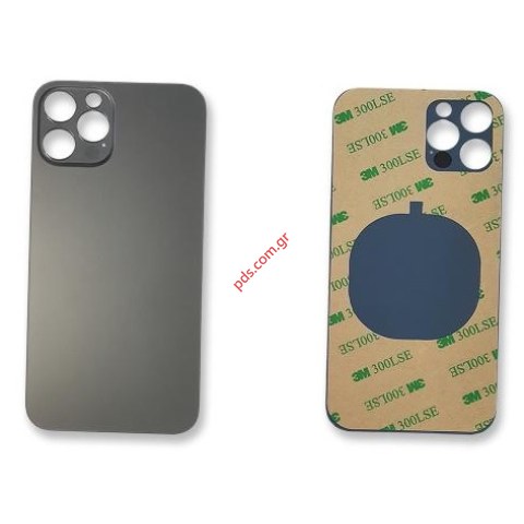 Τζάμι πίσω πλάτης  iPhone 12 PRO GREY Back cover glass σε γκρί χρώμα (BIG HOLE) Bulk Τζάμι πίσω πλάτης  iPhone 12 PRO GREY Back cover glass σε γκρί χρώμα (BIG HOLE) Bulk