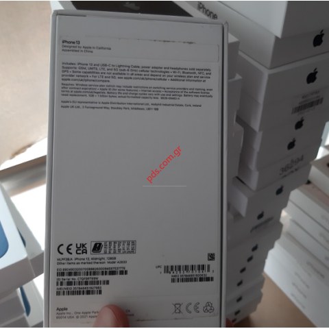 Γνήσιο άδειο κουτί Apple iPhone 13 συσκευασίας τηλεφώνου Box empty σε διάφορα χρώματα