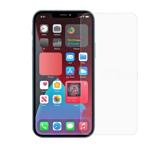 Protective tempered glass iPhone 13/13 Pro (6.1) Flat 0,33mm Blister