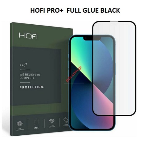 Tempered Glass Apple iPhone 13/ 13 Pro Full Face Hofi Pro+ Black Μαύρο (1 pcs) 