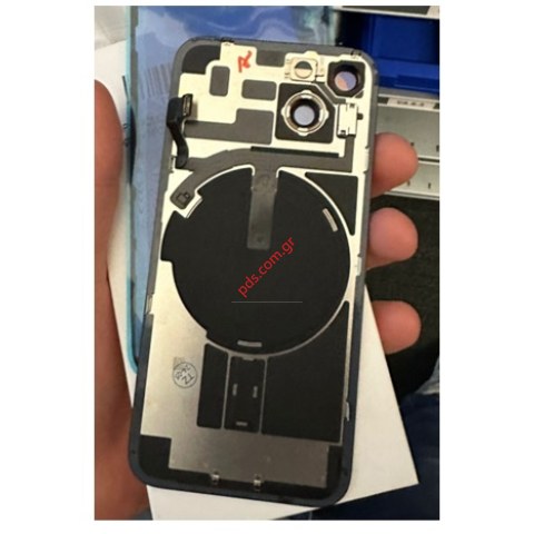 Πίσω καπάκι Apple iPhone 14 (A2882) Black PULLED Grade A Backplate cover + Magnet + NFC + Flex (and cameralens) Bulk