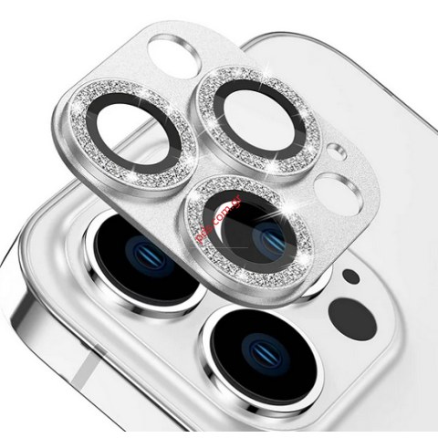 Προστατευτικό τζαμάκι κάμερας iPhone 14 PRO/14 PRO MAX Glitter Diamond 1 PCS Back camera Tempered glass Box