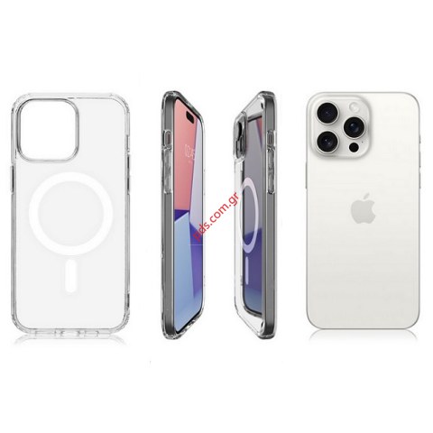 Διάφανη Θήκη iPhone 15 PRO (A3102) 6.1 Magforce TPU Clear Transparent Blister Διάφανη Θήκη iPhone 15 PRO (A3102) 6.1 Magforce TPU Clear Transparent Blister