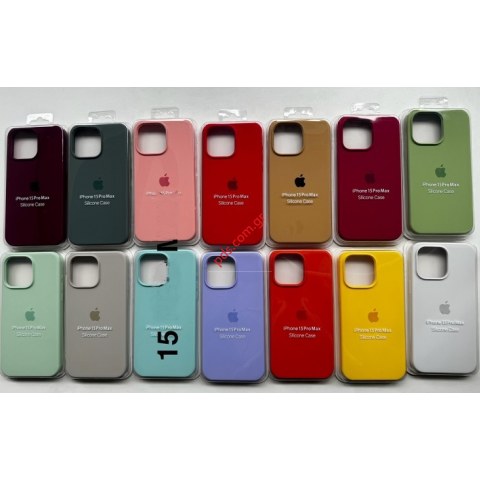 Θήκη κάλυμα για iPhone 15 PRO (A2890) TPU Silicon σε 14 χρώματα Blister Θήκη κάλυμα για iPhone 15 PRO (A2890) TPU Silicon σε 14 χρώματα Blister