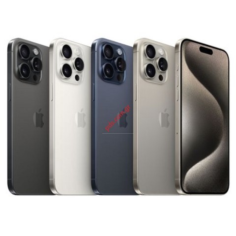 Πίσω κάλυμα γυαλί iPhone 15 Pro Max White Titanium HQ σε λευκό χρώμα Bulk