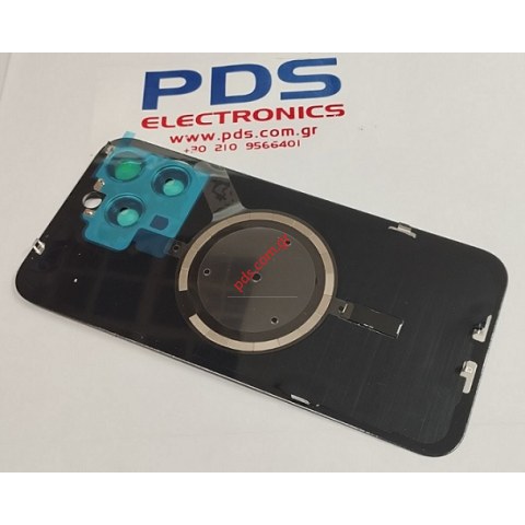 Πισω καπάκι μπαταρίας iPhone 15 PRO MAX Black περιλαμβάνει το συστημα της κάμερας including camera slide and magnet