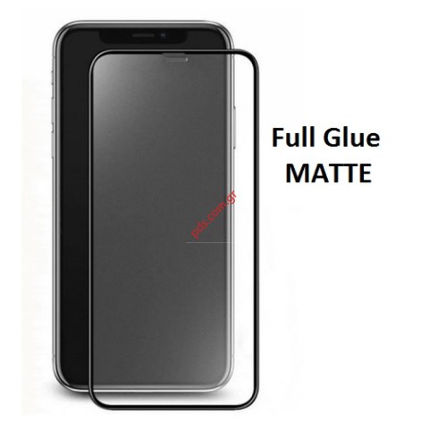 Τζάμι προστασίας οθόνης iPhone 15 PRO MAX Full Glue MATTE Tempered glass 9H 0.33MM Box