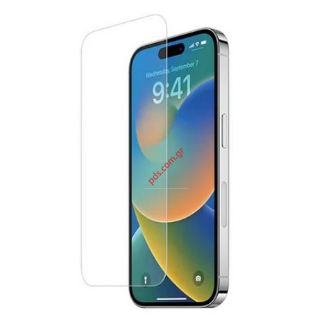 Tempered glass iPhone 16 PLUS (6.7inch) Α3290 Flat clear Blister