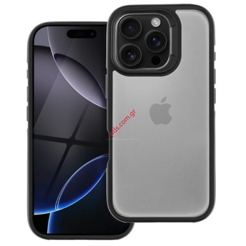 Θήκη σιλικόνης  TPU iPhone 16 PRO Clear Black NEO silicon Blister