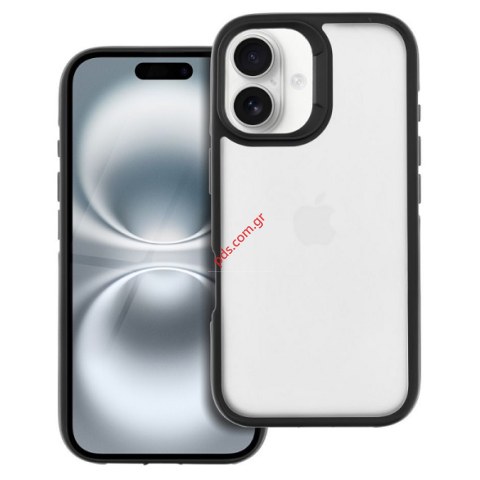 Θήκη σιλικόνης  TPU iPhone 16 Clear Black NEO silicon Blister