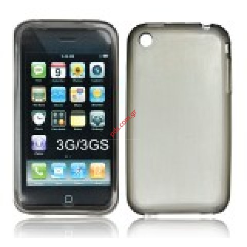 Πλαστική διάφανη ημίσκληρη θήκη Apple iPhone 3G/3GS σε σκούρο γκρί μαύρο χρώμα Πλαστική διάφανη ημίσκληρη θήκη Apple iPhone 3G/3GS σε σκούρο γκρί μαύρο χρώμα