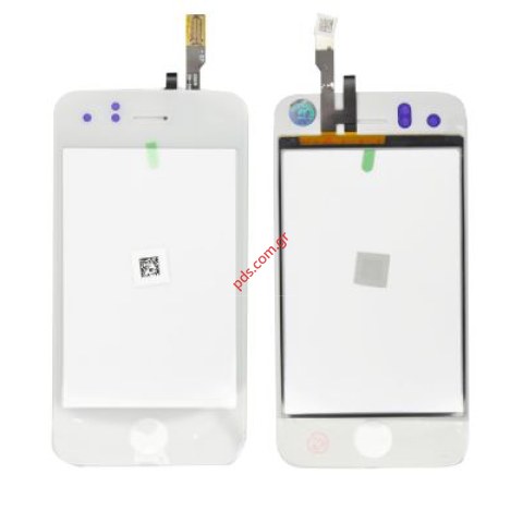 Εξωτερικό τζάμι με αφή (OEM) Multitouch Apple iPhone 3GS touch screen digitazer (821-0766-A) σε λευκό χρώμα Εξωτερικό τζάμι με αφή (OEM) Multitouch Apple iPhone 3GS touch screen digitazer (821-0766-A) σε λευκό χρώμα