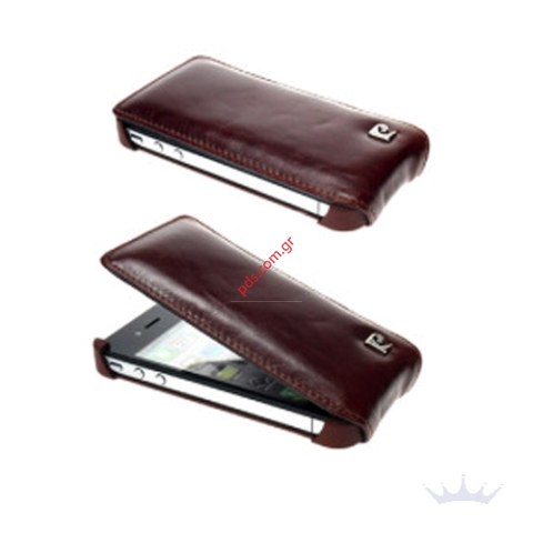 Pierre Cardin® Flip Case for Iphone 4 Mahagoni Brown