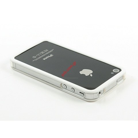 Excelent quality bumper case for Apple iPhone 4 Griffin SoftBank Reveal in white color
