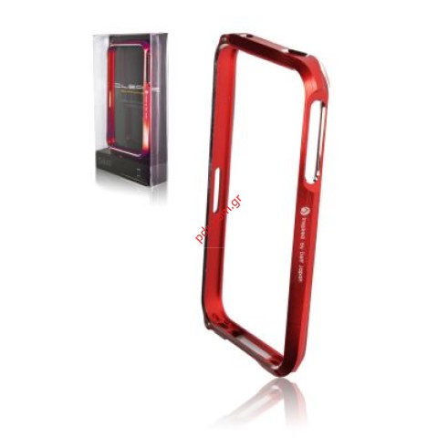 External special made aluminium metal bumper case for Apple iPhone 4G, 4S in Red color