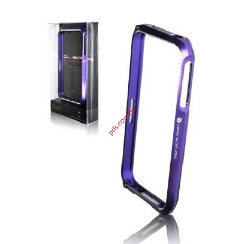 External special made aluminium metal bumper case for Apple iPhone 4G, 4S in Violet color
