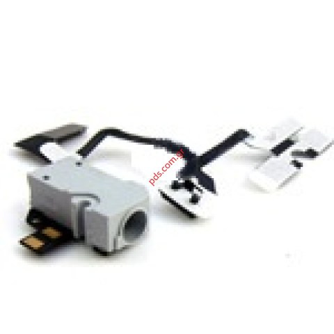 Καλωδιοταινία Apple iPhone 4G OEM audio white (3,5mm audio jack)