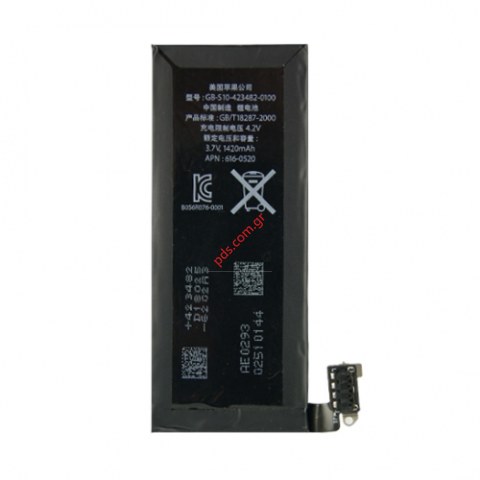 Μπαταρία (OEM) iphone 4G Li-Ion Polymer, 3,7V, 1420 mAh (Συμβατή μόνο με τις B TYPE: APN-616-0520/21)