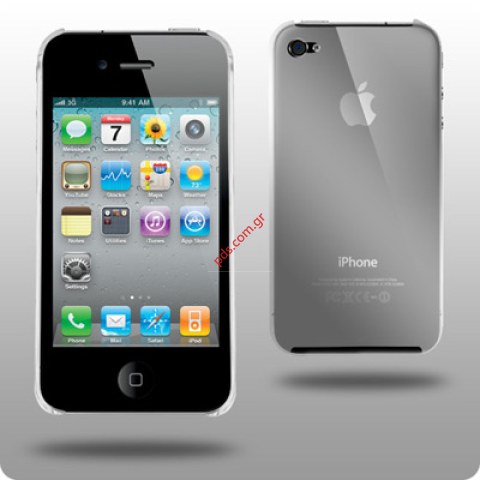 Crystal plastic hard case for Aplle iPhone 4G