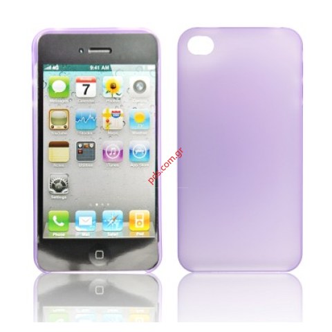 Πλαστικό πίσω κάλυμα για Apple iPhone 4G Back hard cover Ultra slim Violet