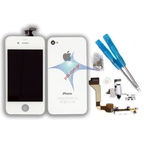 Πρόσοψη Apple iPhone 4 Exchange complete Set λευκο Πρόσοψη Apple iPhone 4 Exchange complete Set λευκο