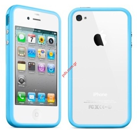 Bumper case for iphone 4G, 4S in light blue color
