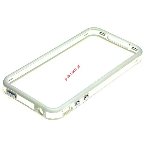 Apple iPhone 4G, 4S Bumper Style Case in Clear Transparent White  Apple iPhone 4G, 4S Bumper Style Case in Clear Transparent White