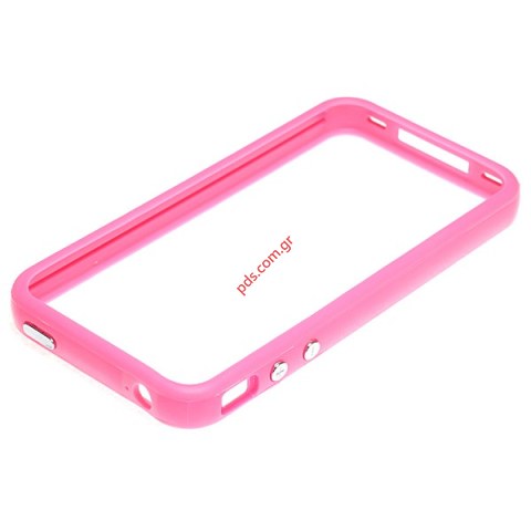 Bumper protective case for Apple iphone 4G, 4S in color Pink