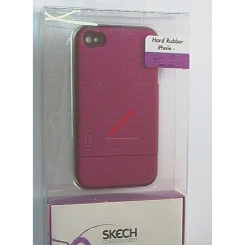 Apple iPhone 4G Hard plastic case in purple color (blister)
