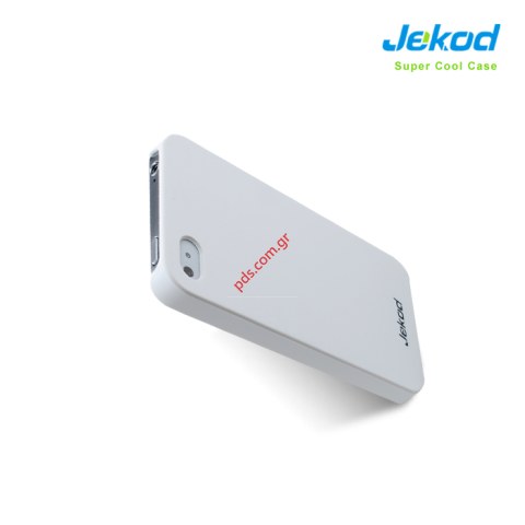 Excelent quality Jekod Super Cool Hard Skin For Apple Iphone 4G, 4S Case White color