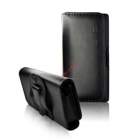Vertical case full style whith clip for Apple iPhone 4G Black VIP