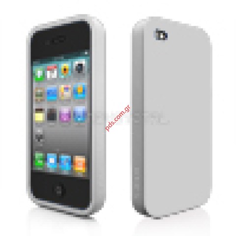 Case from silicon for iPhone 4G white