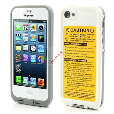 Durable Redpepper Waterproof Case  iPhone 5 White Millitary Cover  Durable Redpepper Waterproof Case  iPhone 5 White Millitary Cover