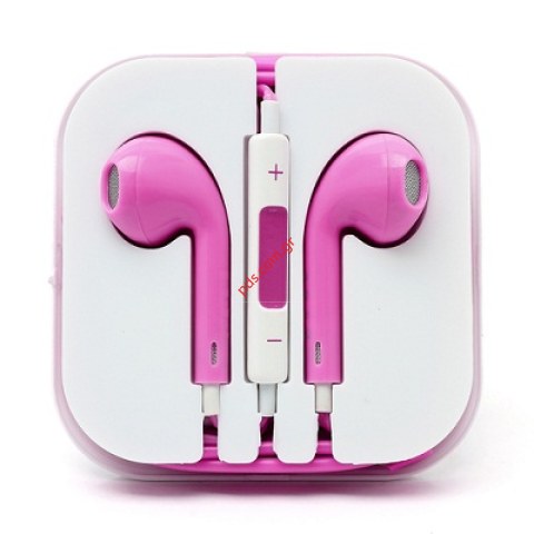 Stereo headset iPhone 5 series stylish Pink Stereo headset iPhone 5 series stylish Pink