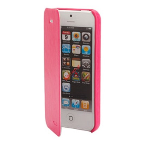 Δερμάτινη θήκη Apple Iphone 5 KLD Enland σε χρώμα ρόζ (Pink / rosa)