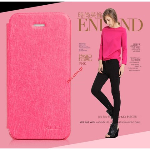 Leather case Apple iPhone 5 KLD type Enland in pink color Leather case Apple iPhone 5 KLD type Enland in pink color