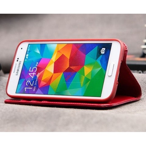 Leather case flip Book KLD iPhone 5, 5s, 5c Royale Red color Leather case flip Book KLD iPhone 5, 5s, 5c Royale Red color