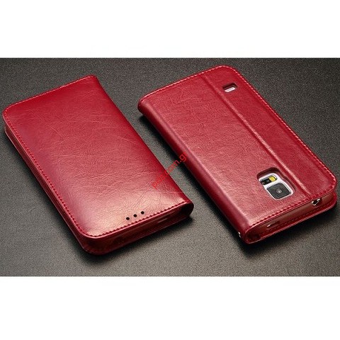 Leather case flip Book KLD iPhone 5, 5s, 5c Royale Red color Leather case flip Book KLD iPhone 5, 5s, 5c Royale Red color